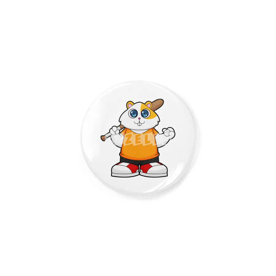 Hamster at Baseball with Baseball bat Rozet