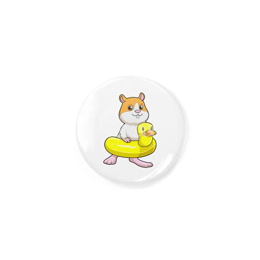 Hamster at Beach with Duck as Swim ring Rozet