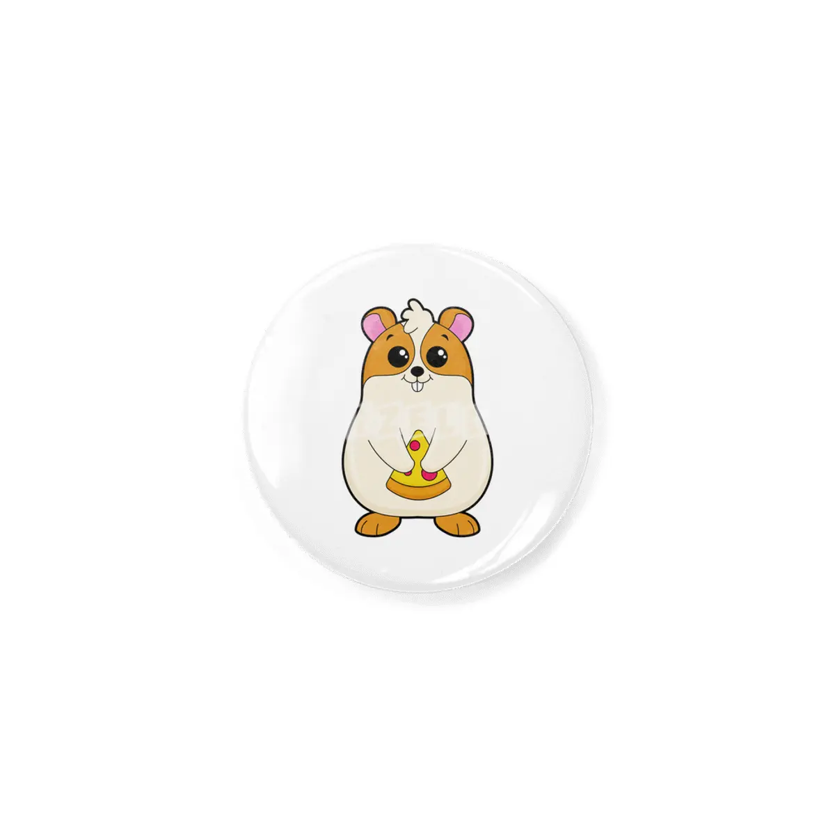 Hamster at Eating of Pizza Rozet