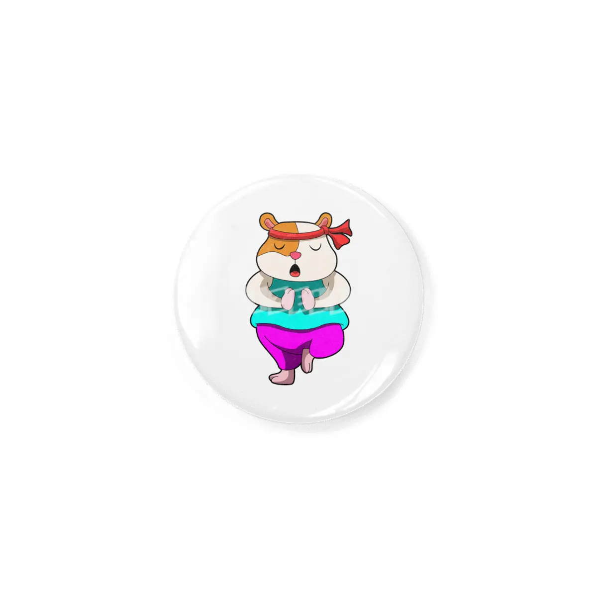 Hamster at Yoga stretching exercises Rozet