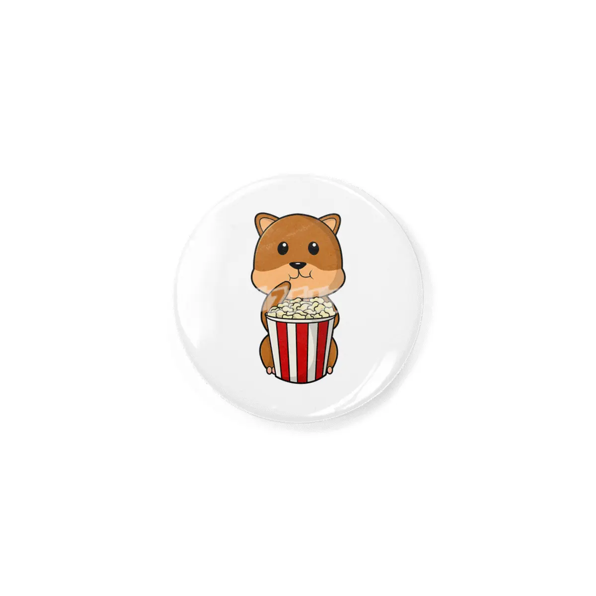 Hamster with Cone of Popcorn Rozet