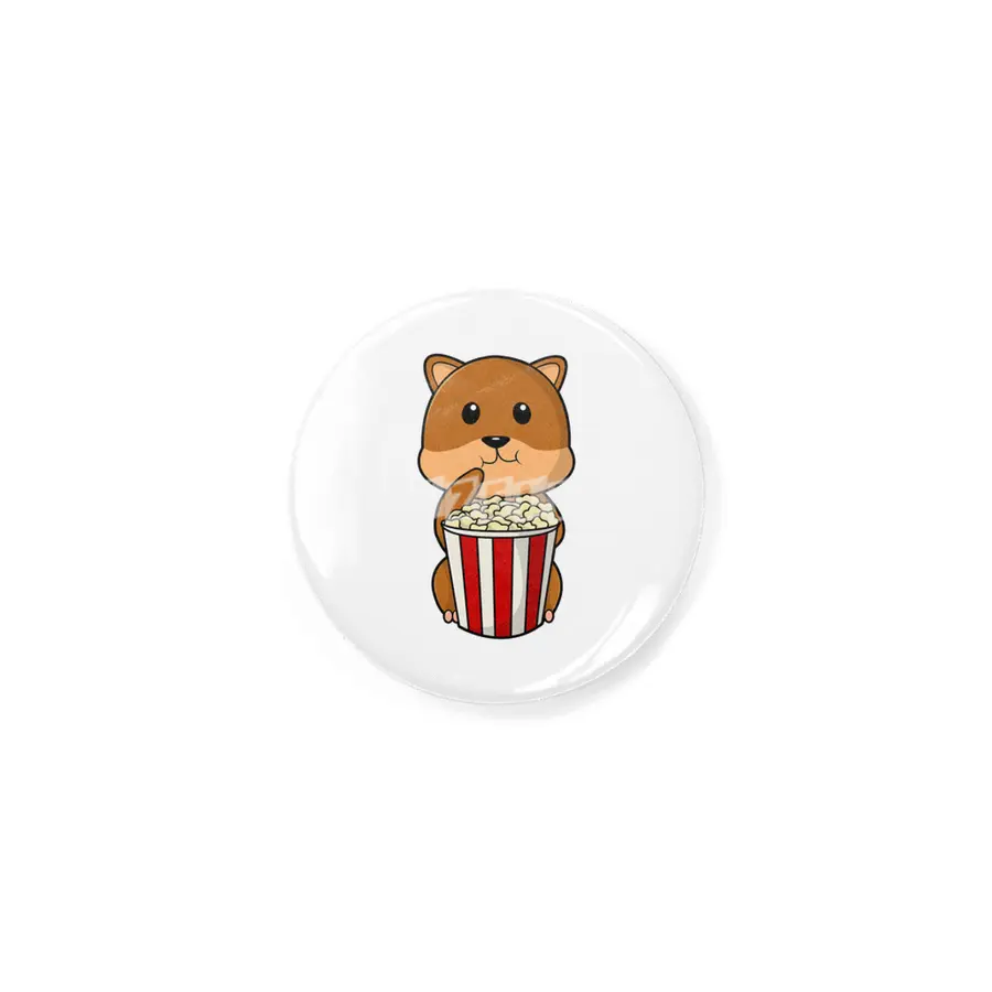 Hamster with Cone of Popcorn Rozet