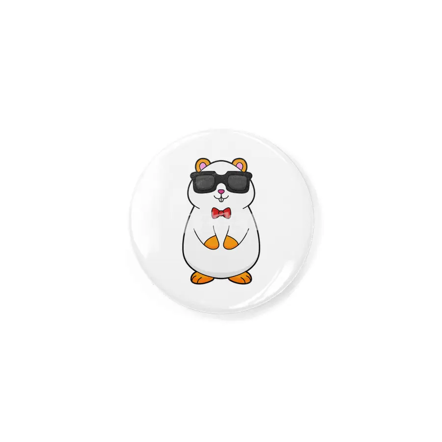 Hamster with Sunglasses & Bow tie Rozet