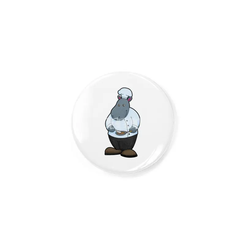 Hippo as Cook with Pan Rozet