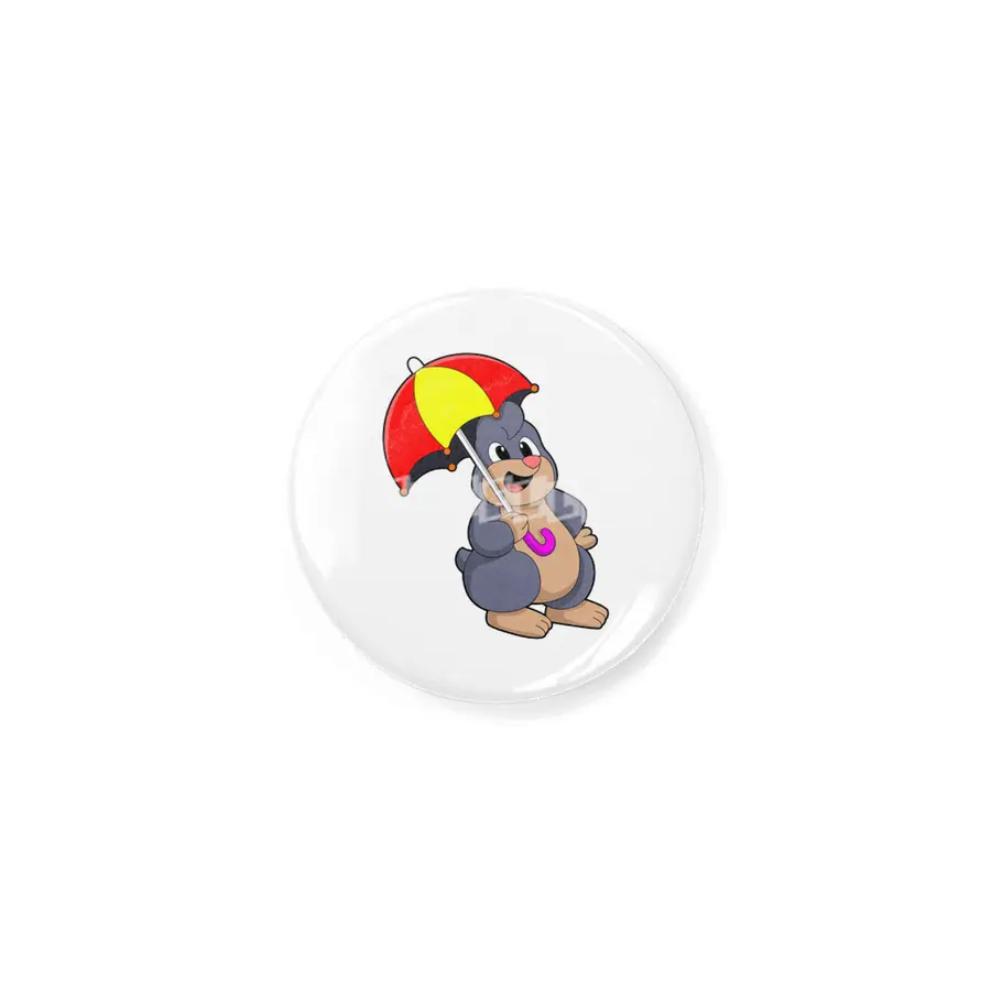 Mole with Umbrella Rozet