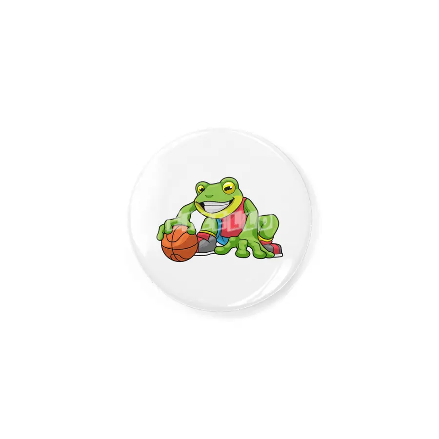 Frog at Sports with Basketball Rozet