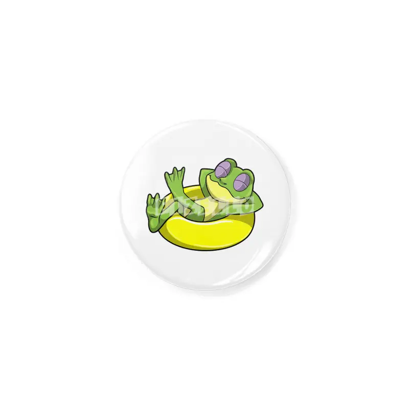 Frog at Swimming with Swim ring Rozet