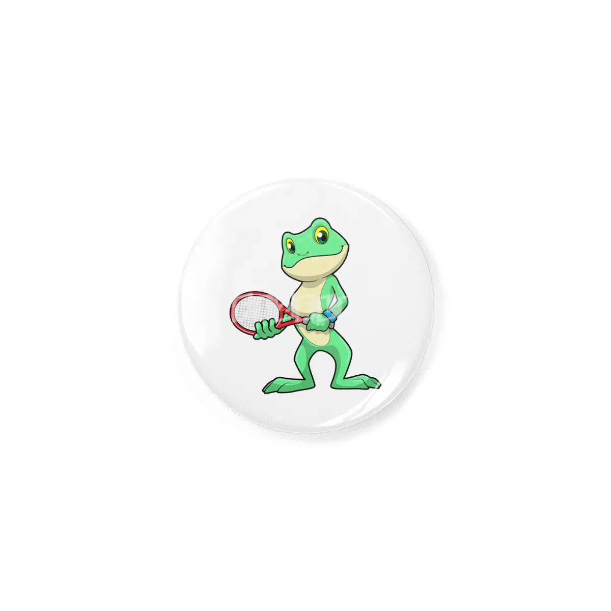 Frog at Tennis with Tennis racket Rozet