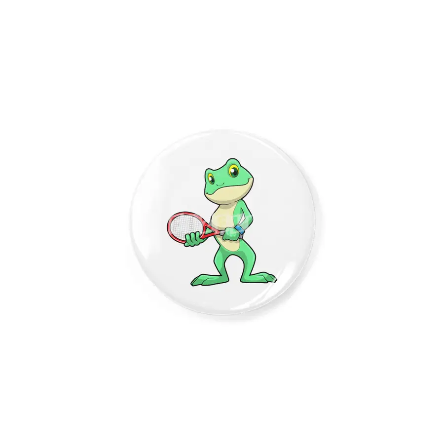 Frog at Tennis with Tennis racket Rozet