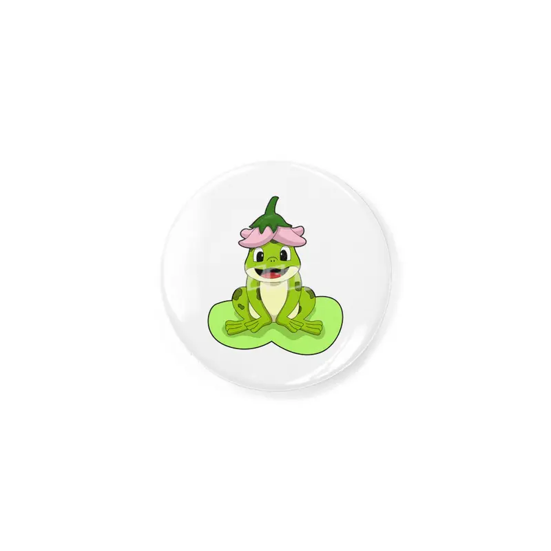 Frog on Leaf Rozet