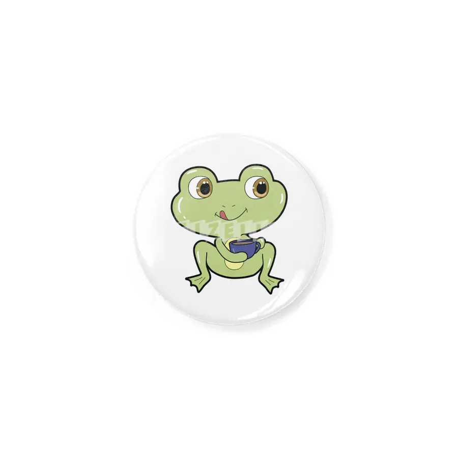 Frog with Cup of Coffee Rozet