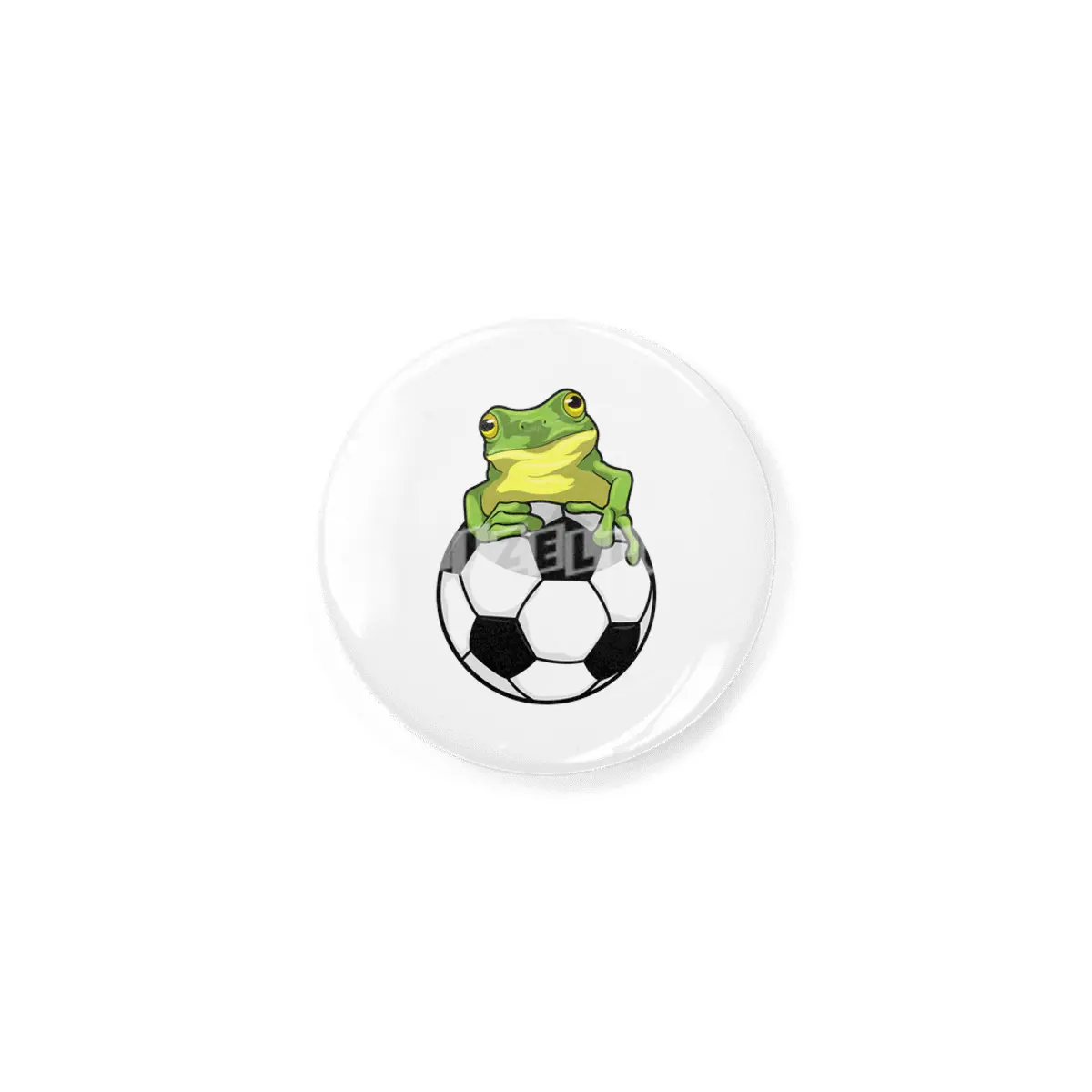 Frog with Soccer ball Rozet