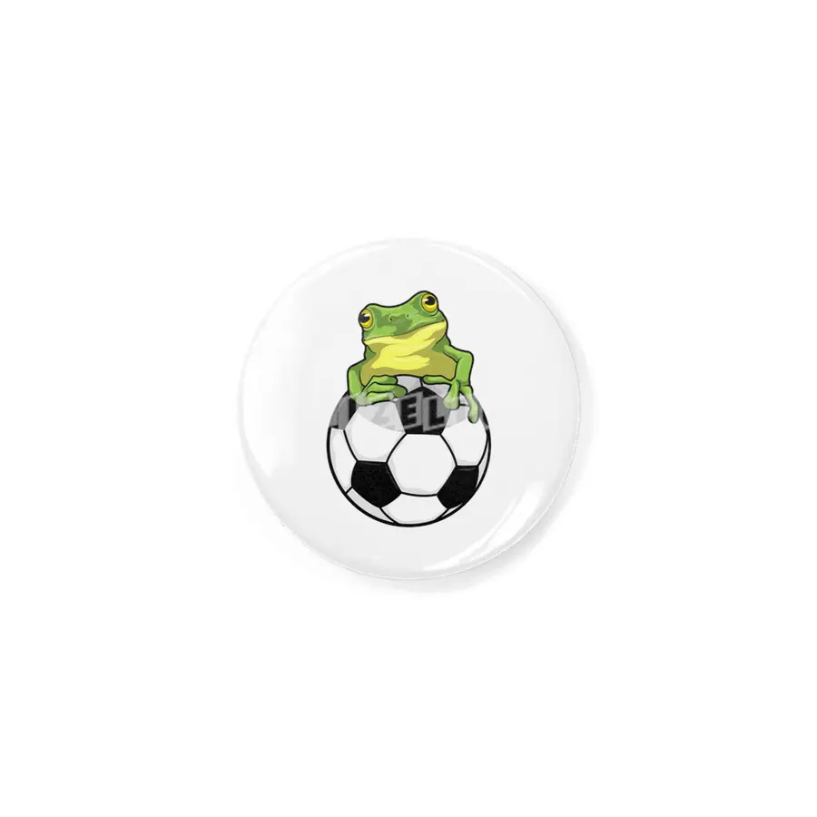 Frog with Soccer ball Rozet