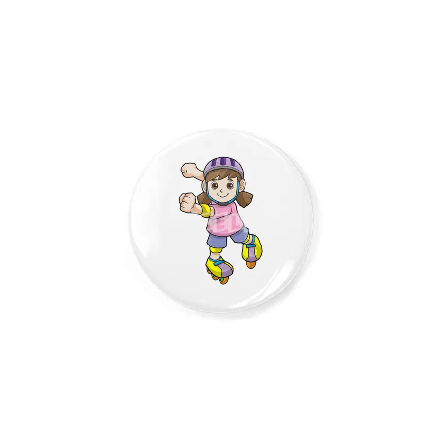Girl as Skater with Inline skates & Helmet Rozet