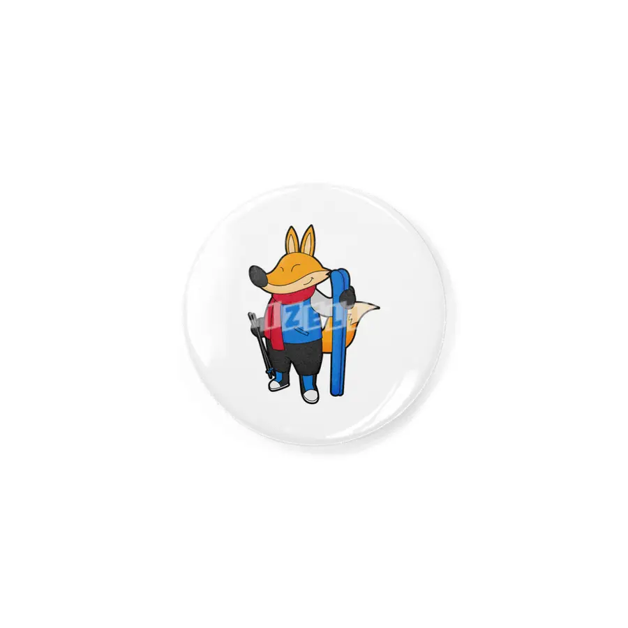 Fox as Skier with Ski Rozet