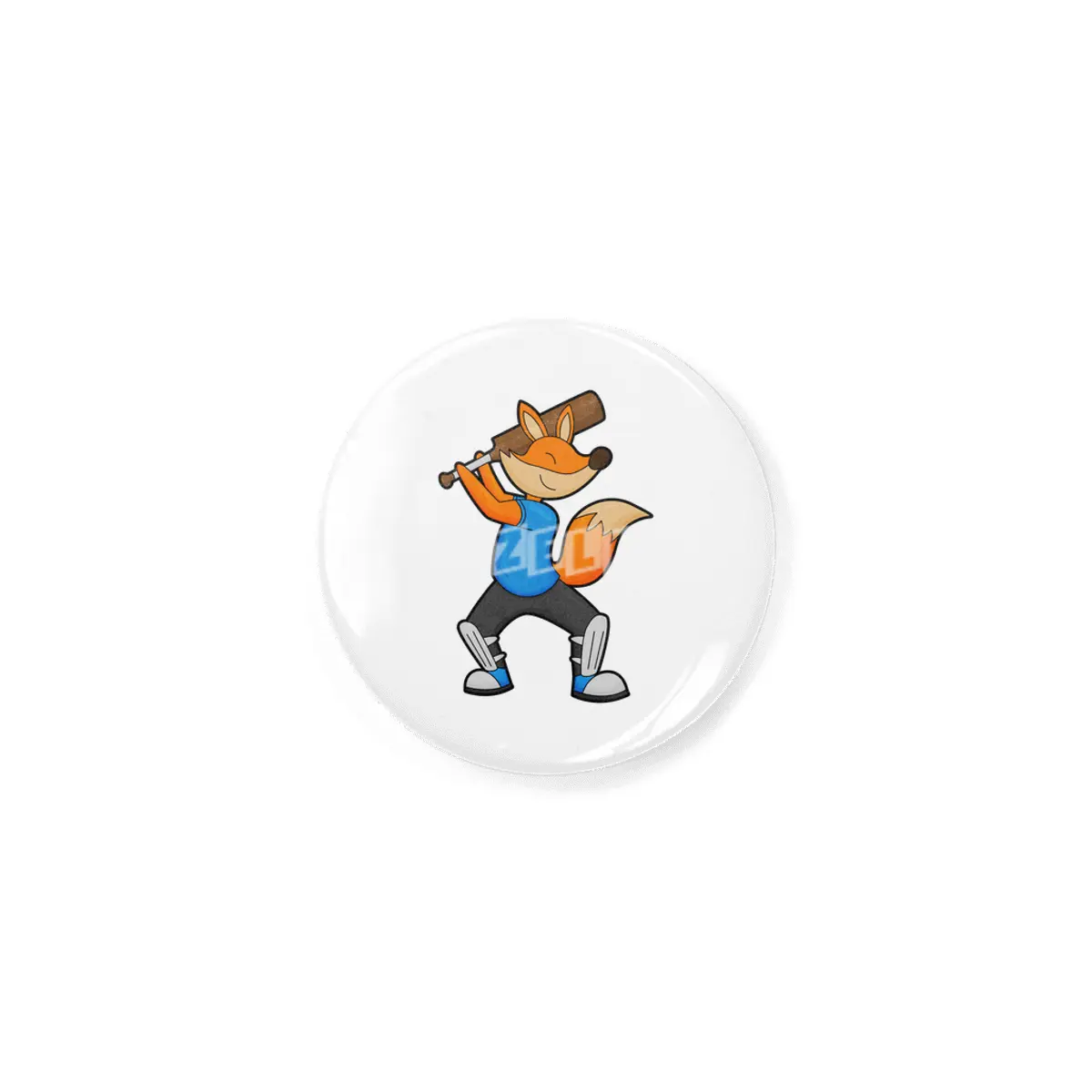 Fox at Cricket with Cricket bat Rozet