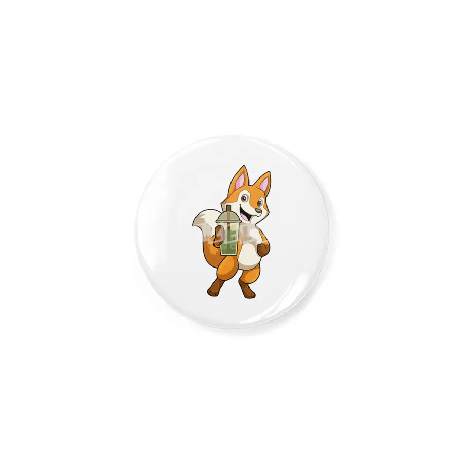 Fox at Drinking with Bubble Tea Rozet