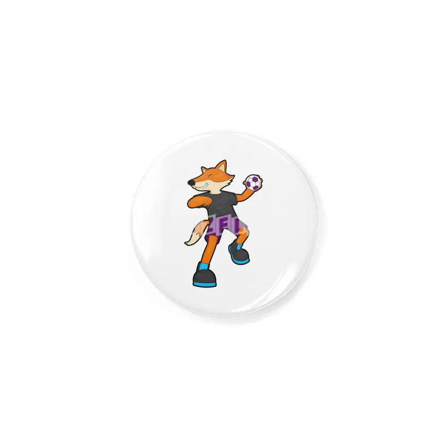 Fox at Handball player with Handball Rozet