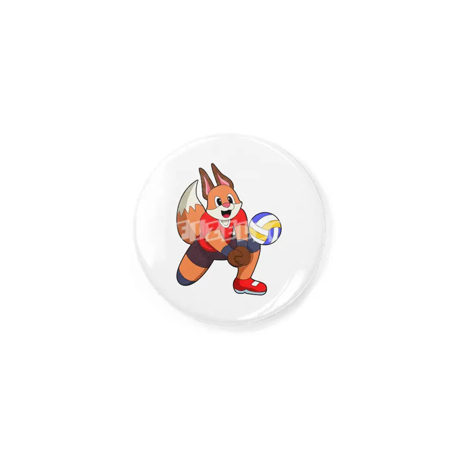Fox at Volleyball Sports Rozet