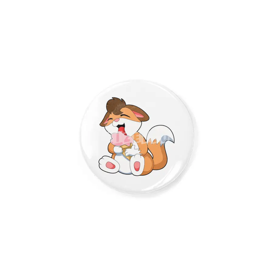 Fox with Strawberry Ice cream Rozet