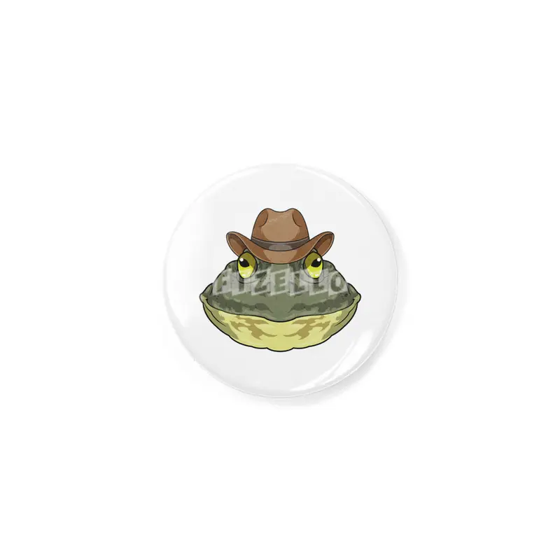 Frog as Cowboy with Hat Rozet