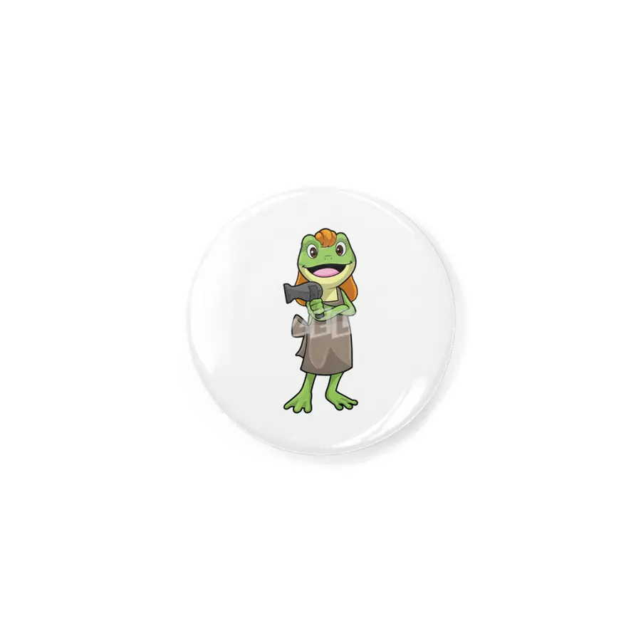 Frog as Hairdresser with Hairdryer Rozet