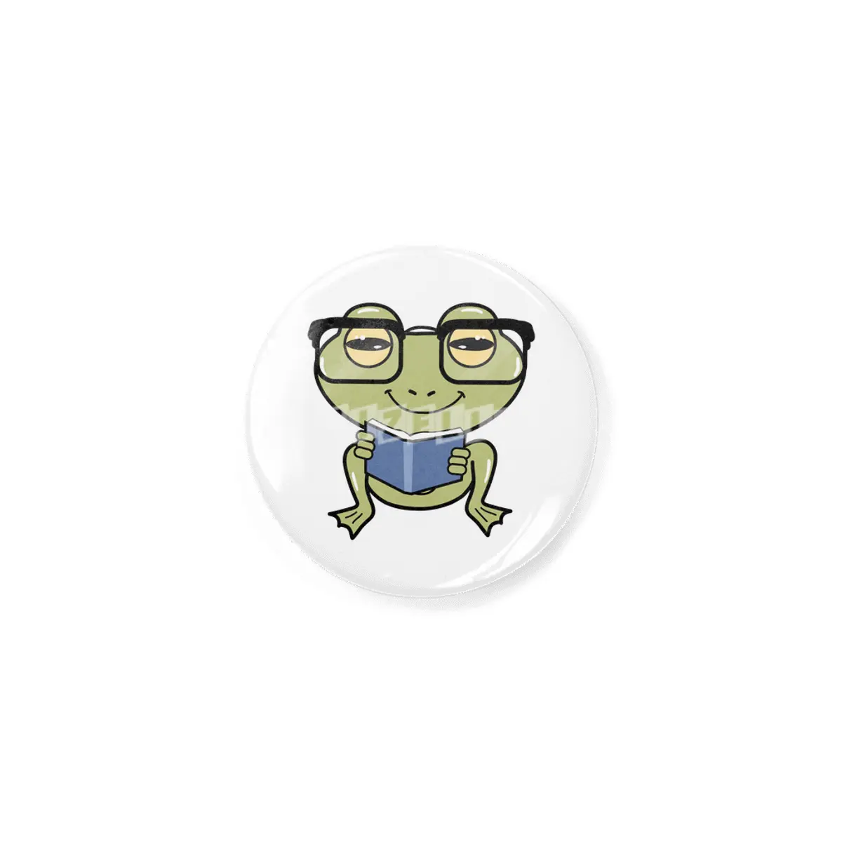 Frog as Student with Book Rozet