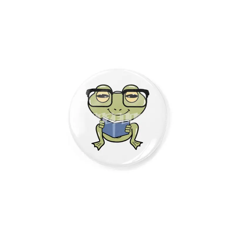 Frog as Student with Book Rozet