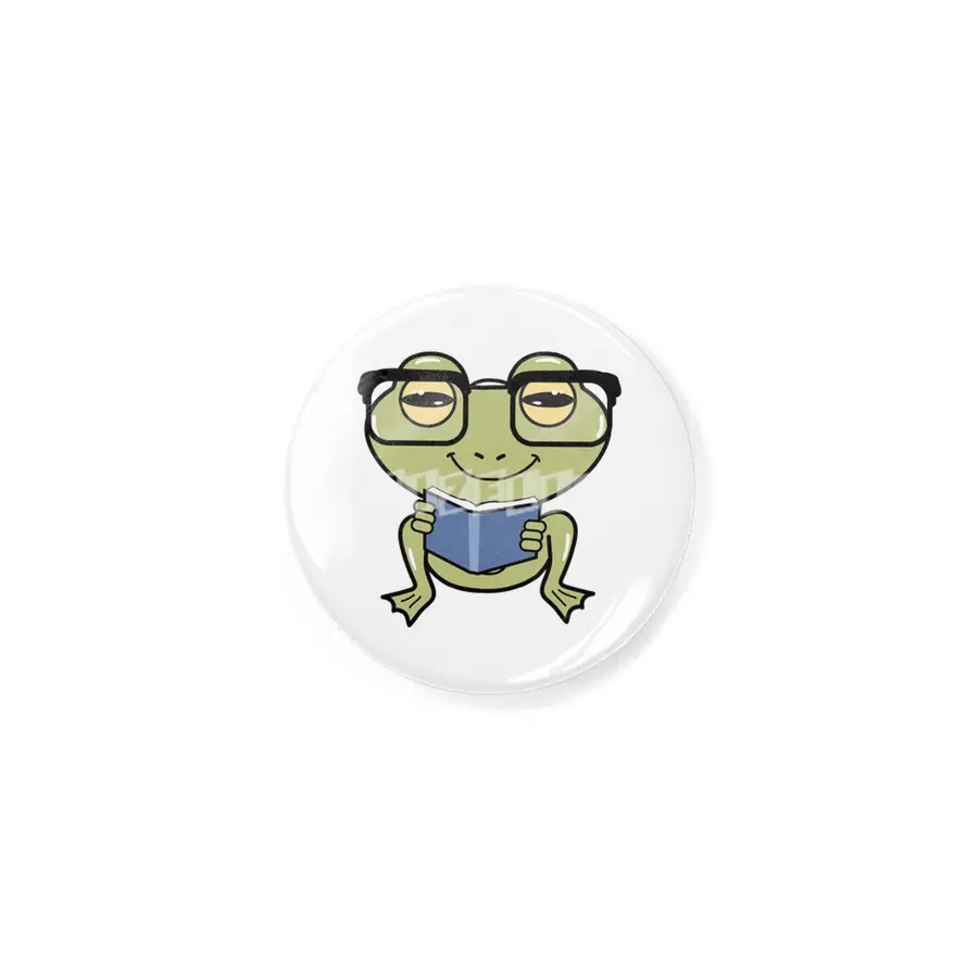 Frog as Student with Book Rozet