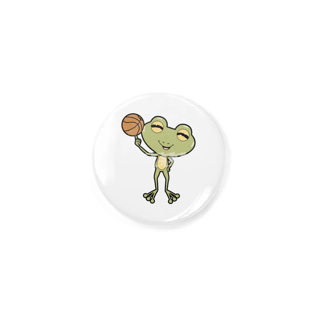 Frog at Basketball Sports Rozet