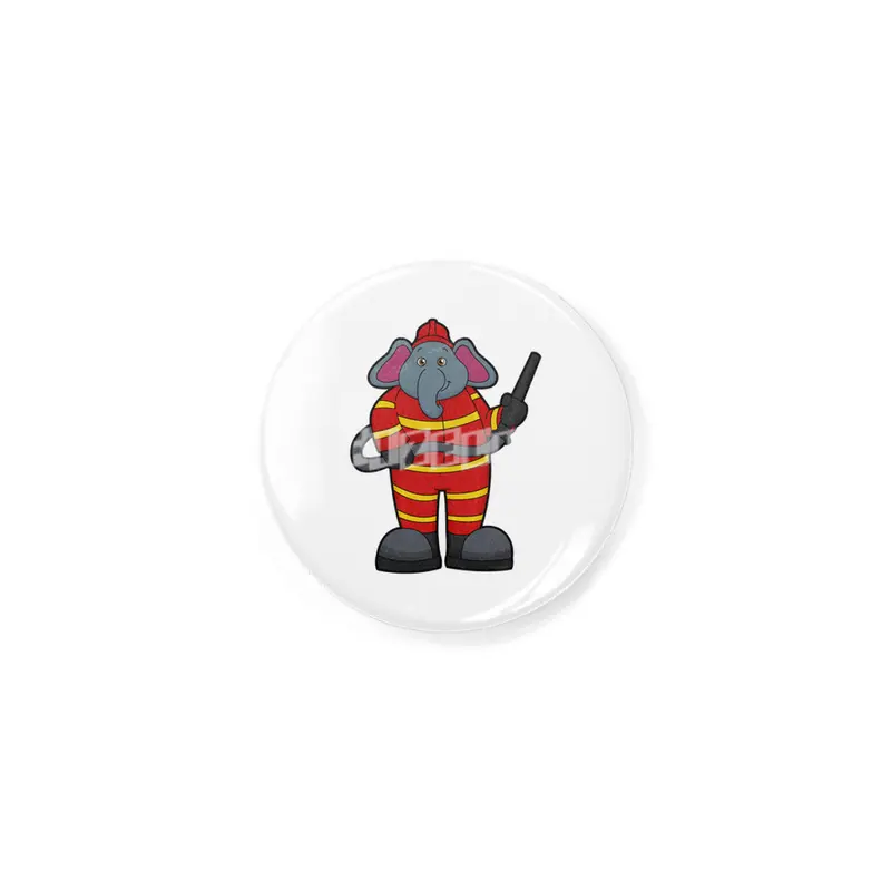 Elephant as Firefighter with Hose Rozet