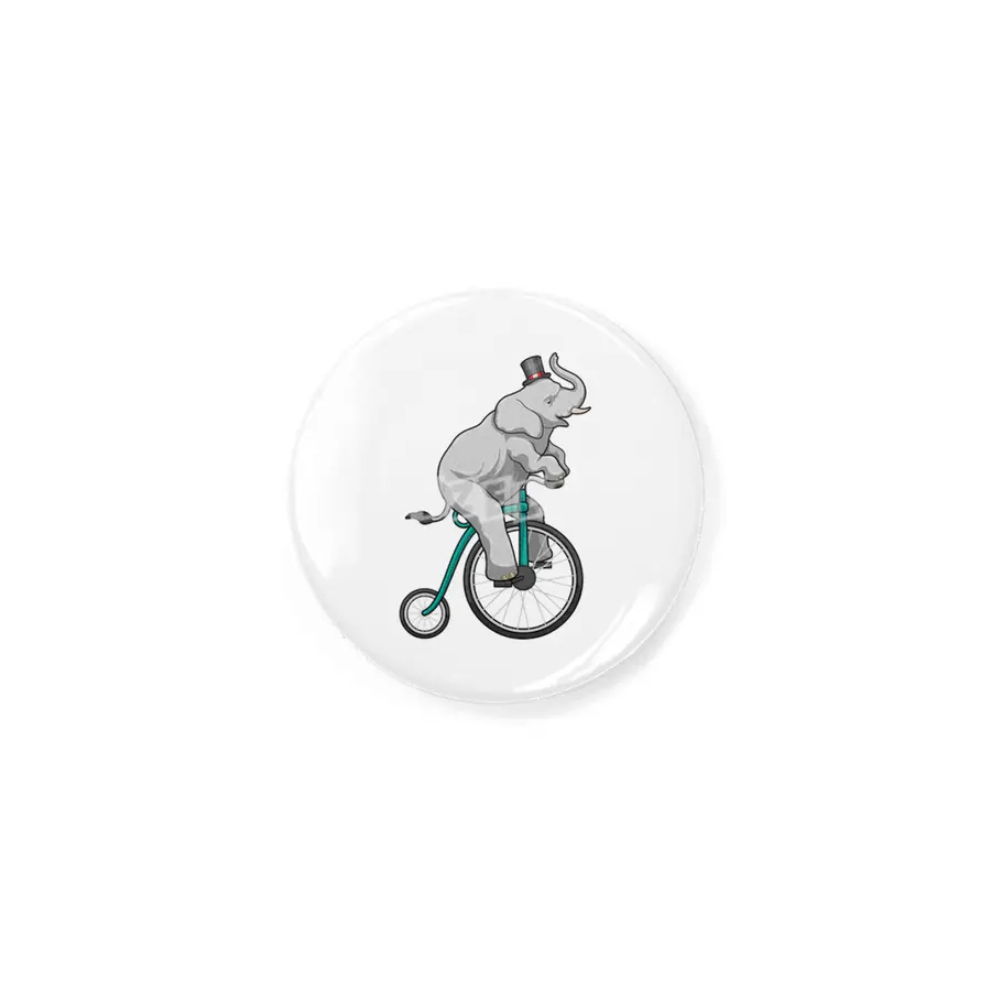 Elephant at Circus with Bicycle Rozet