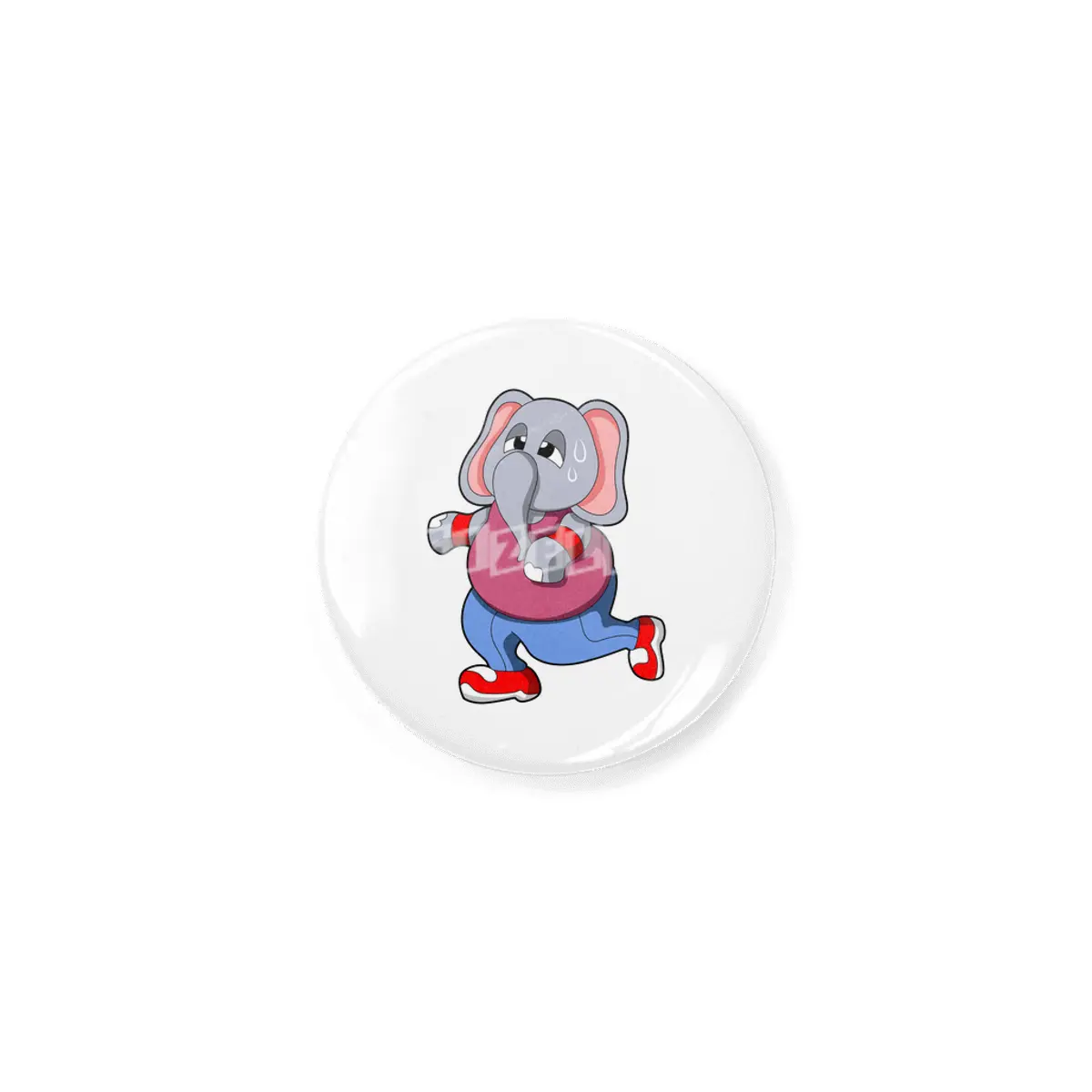 Elephant at Fitness - Jogging with Sweatband Rozet