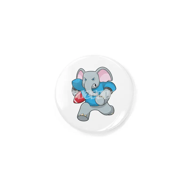 Elephant at Football with Equipment Rozet