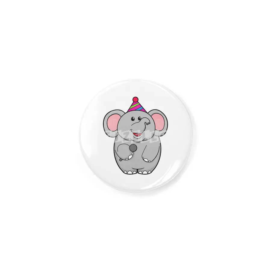 Elephant at Party with Microphone Rozet
