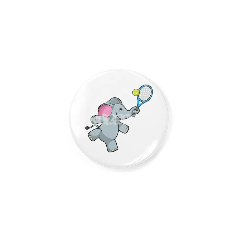Elephant at Tennis with Tennis racket Rozet