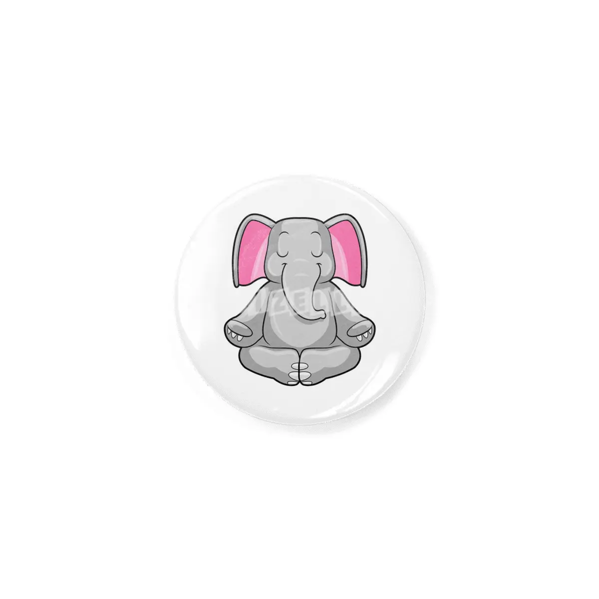 Elephant at Yoga in Cross-legged Rozet