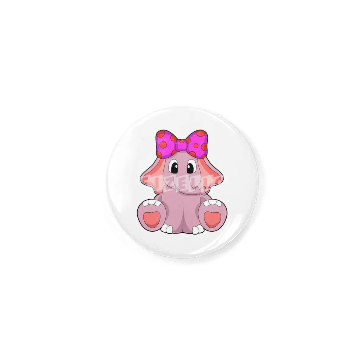 Elephant with Ribbon Rozet