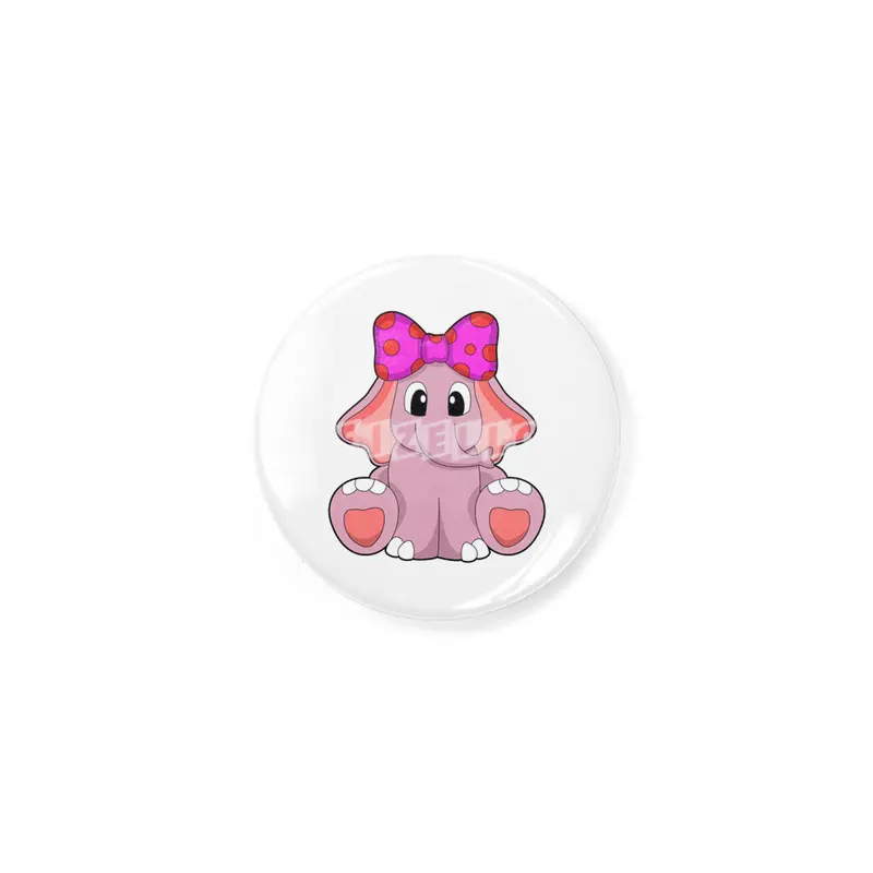 Elephant with Ribbon Rozet