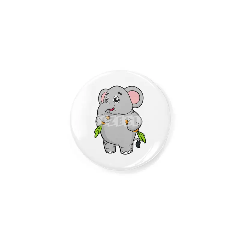 Elephants with Carrots Rozet