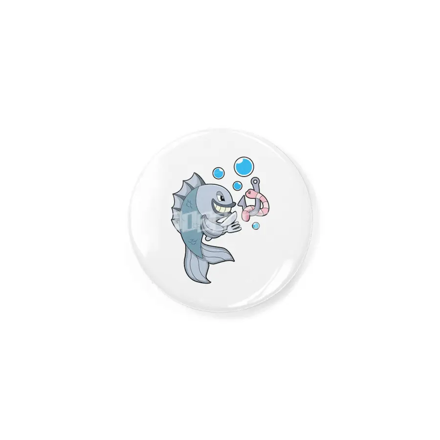 Fish with Fish hook & Worm Rozet