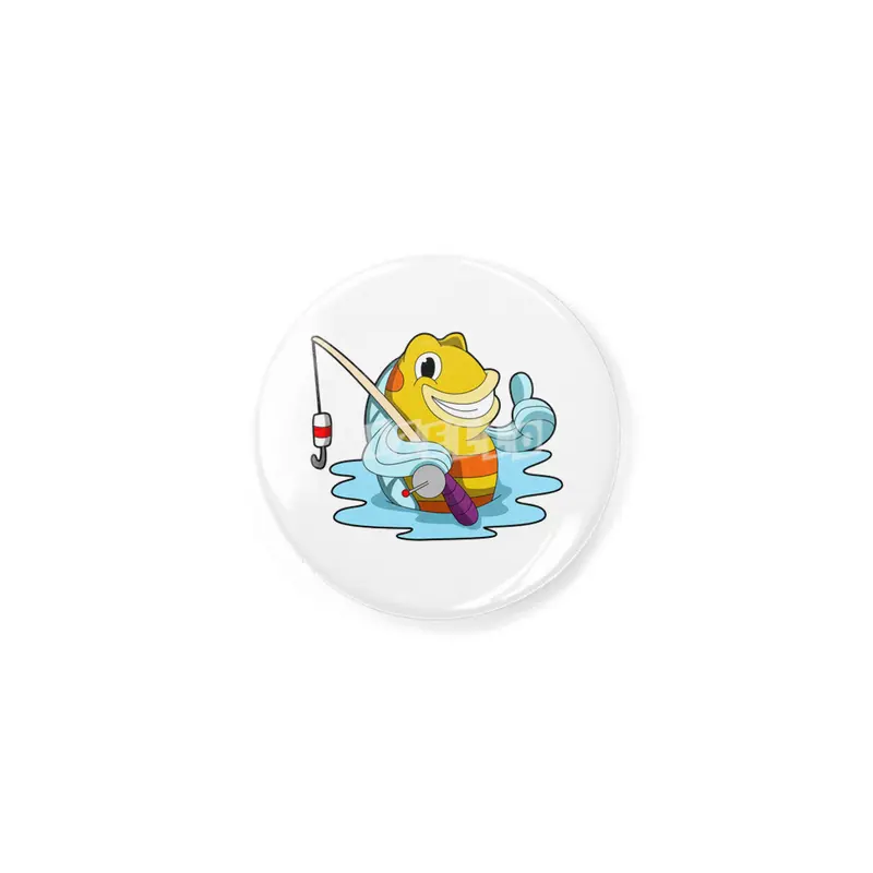 Fish with Fishing rod in Water Rozet