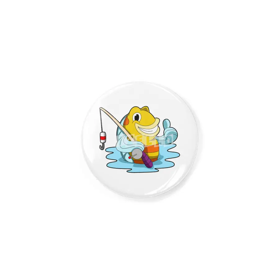 Fish with Fishing rod in Water Rozet