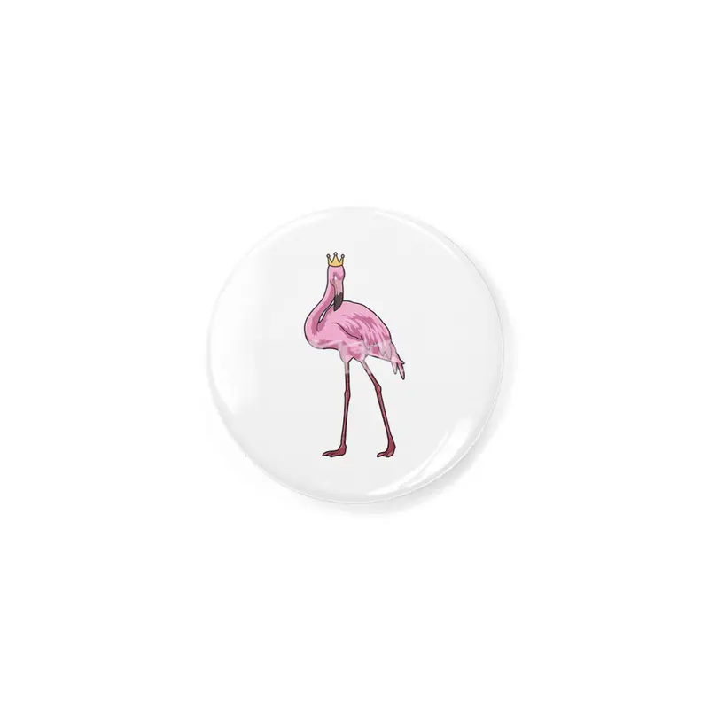 Flamingo with Crown Rozet