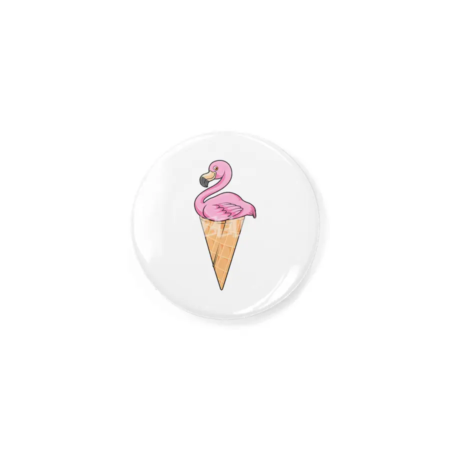 Flamingo with Waffle of Ice cream Rozet