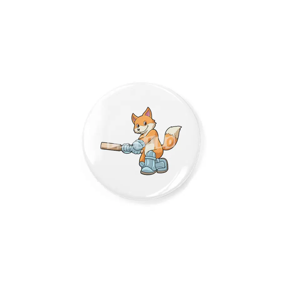 Fox as Batsman with Cricket bat Rozet