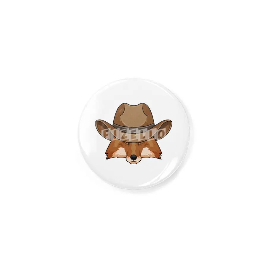 Fox as Cowboy with Hat Rozet