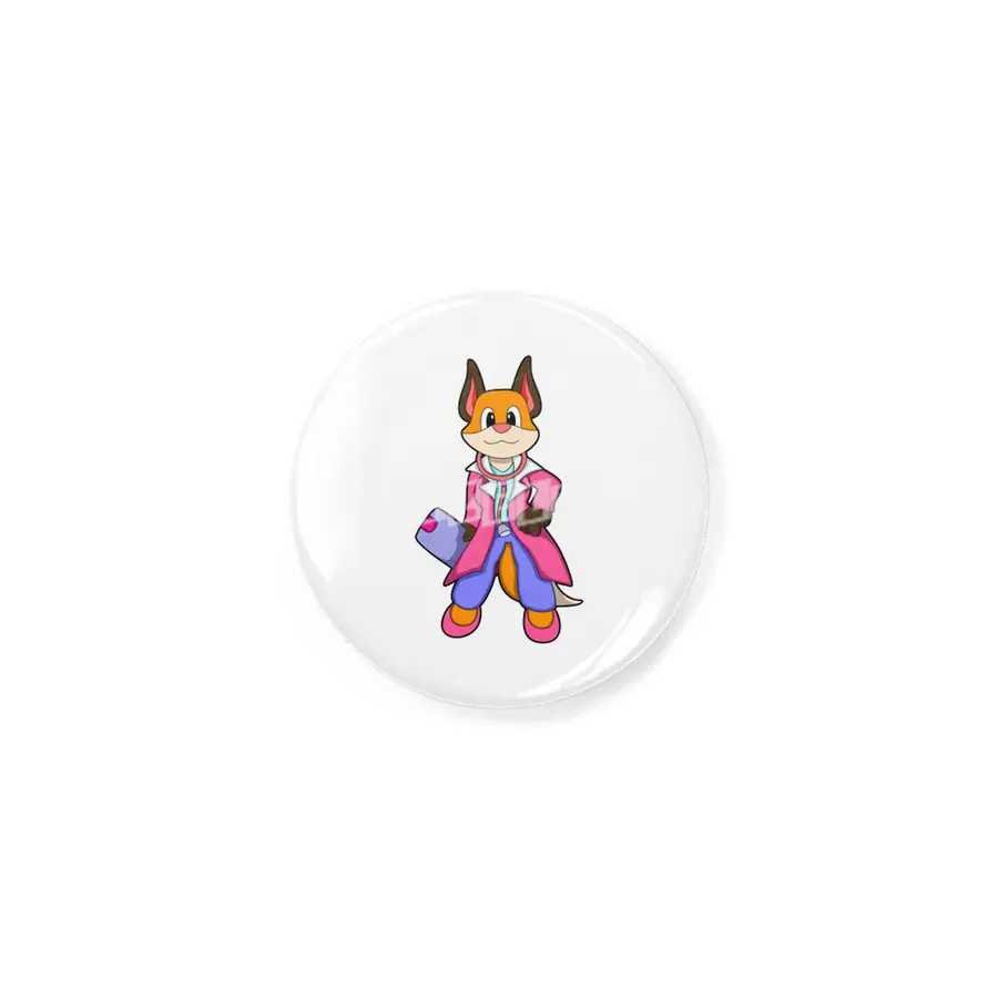 Fox as Doctor with Stethoscope Rozet