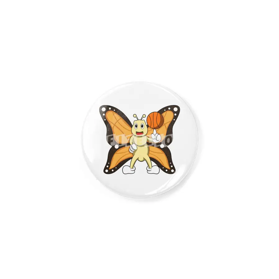 Butterfly as Sports with Basketball Rozet
