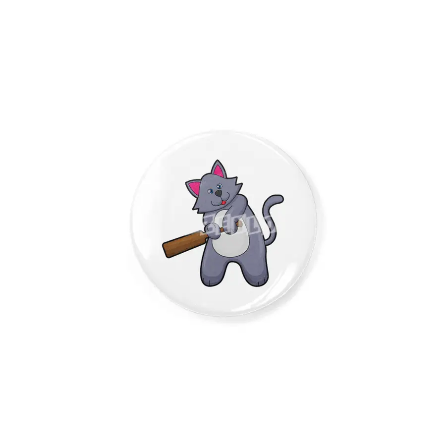Cat at Cricket with Cricket bat Rozet